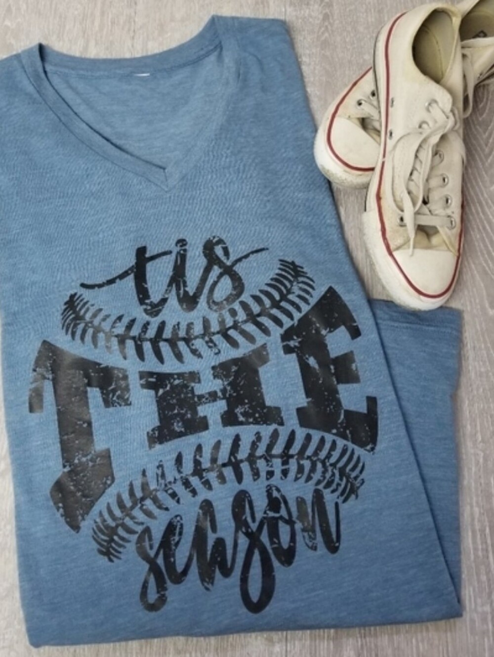 Baseball Themed Vneck tshirt